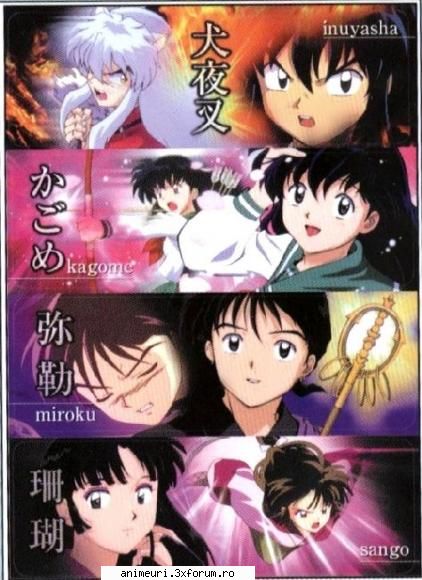 Inuyasha - mie imi place tot grupul de prieteni, adica - alte animeuri