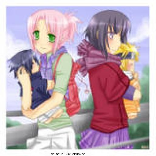 poze cu naruto - sakura shi hinata naruto si sasuke-papushi - Naruto
