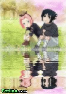 poze cu naruto - sasuke si sakura cand erau mici.nu-i asa ca sunt - Naruto